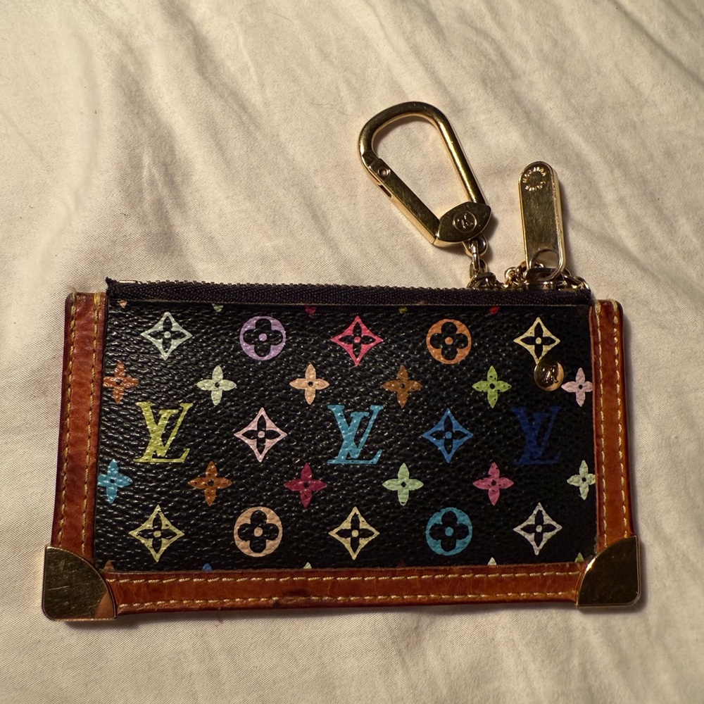 Louis Vuitton Takashi Murakami Noir Key Cles Coin Purse - Picture 3 of 8